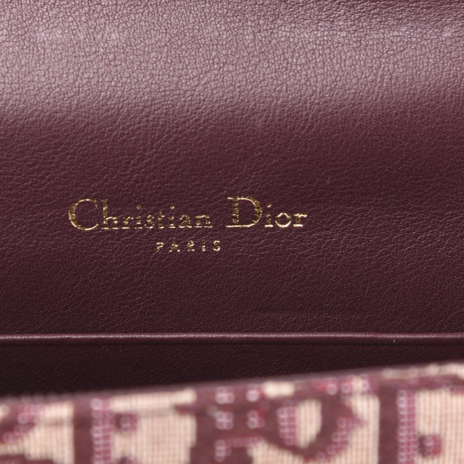 Christian Dior Oblique Saddle Belt Bag Bordeaux 6 of 13