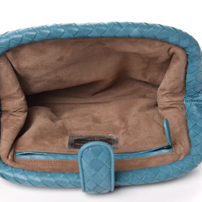 Bottega Veneta Nappa Intrecciato The Lauren 1980 Clutch Aqua 5 of 10
