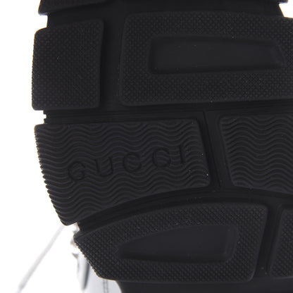 Gucci X SEGA Metallic Calfskin Mesh Womens Flashtrek Sneakers 37 Silver Black 7 of 7