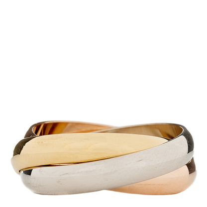Cartier 18K Pink Yellow White Gold Classic Les Must De Cartier Trinity Ring 53 6.25 3 of 5