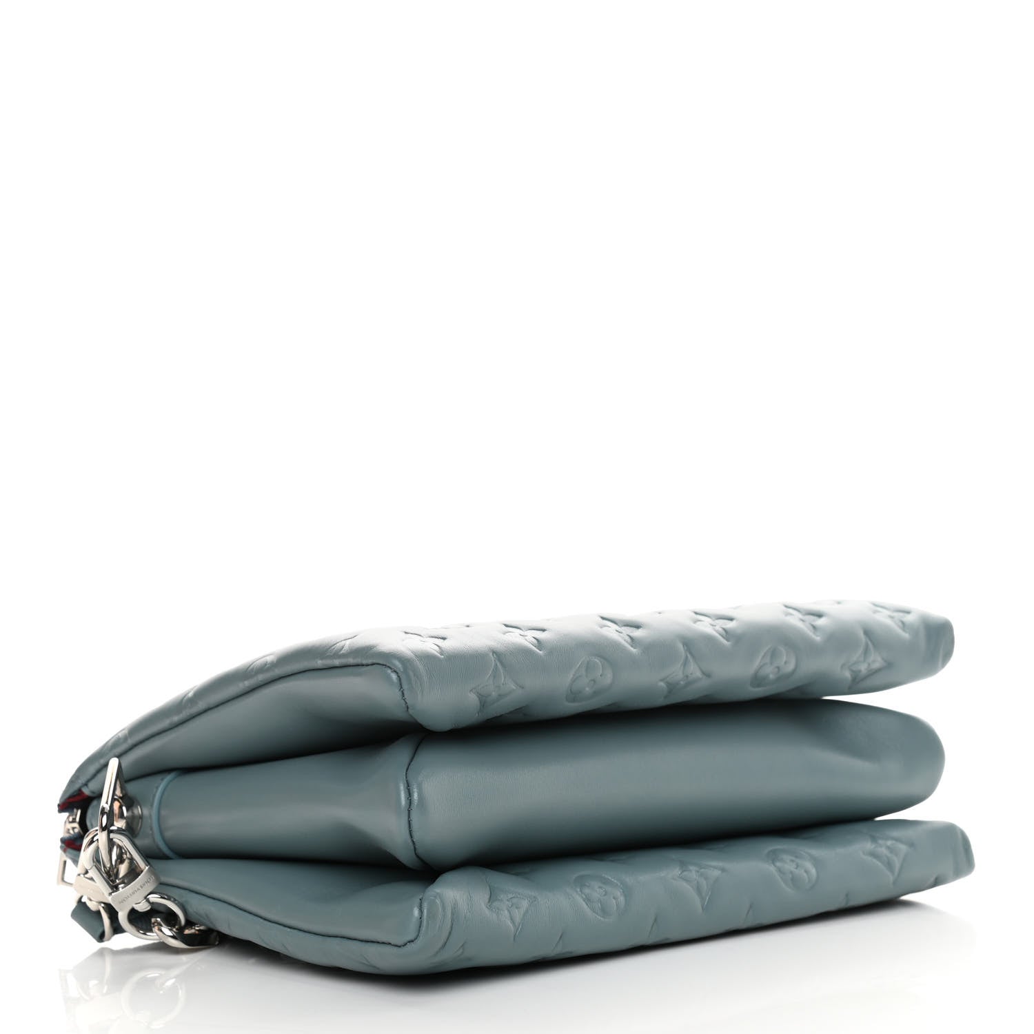 Louis Vuitton Lambskin Embossed Monogram Coussin PM Blue Glacier 4 of 12