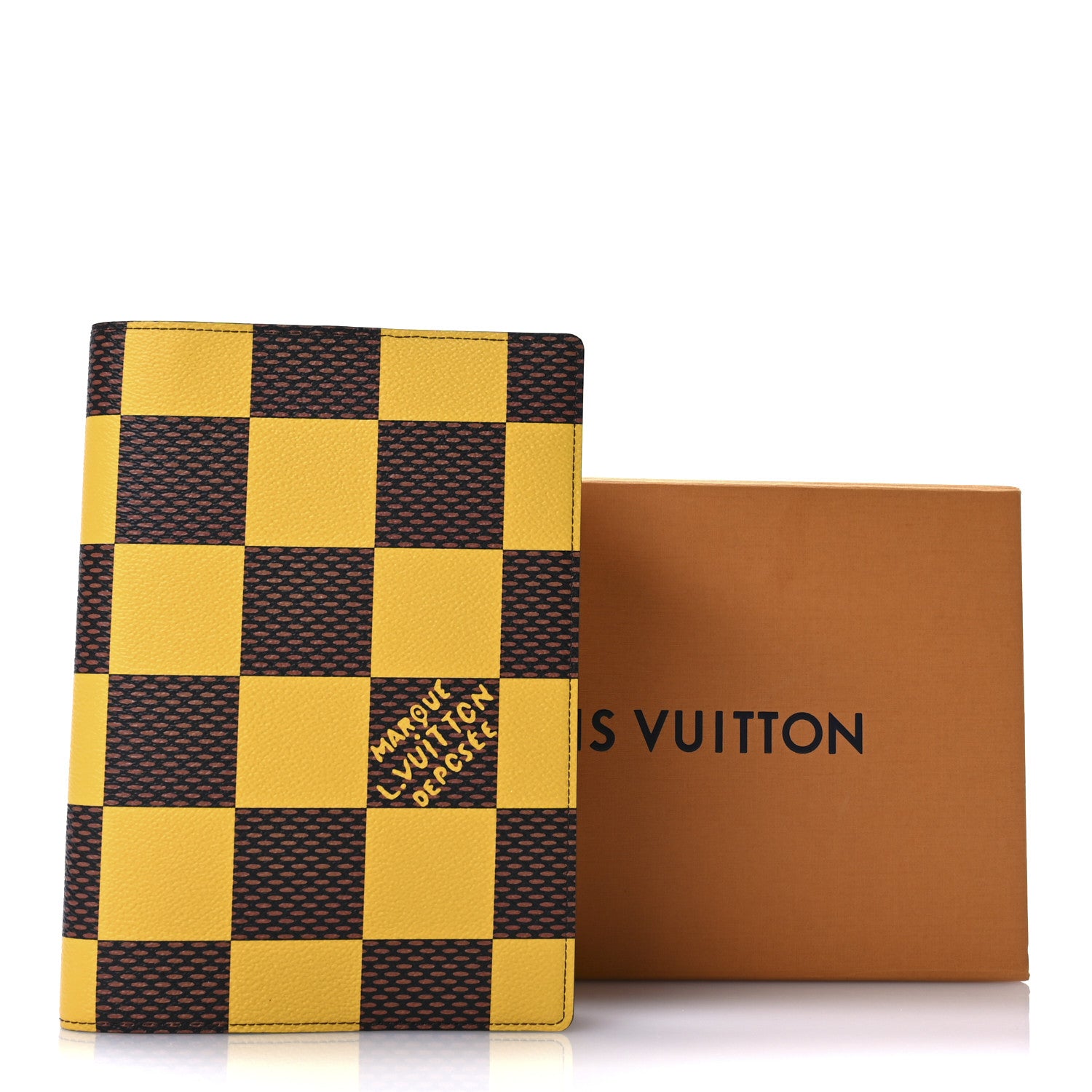 Louis Vuitton Damier Pop Auguste Notebook Cover Yellow 7 of 7