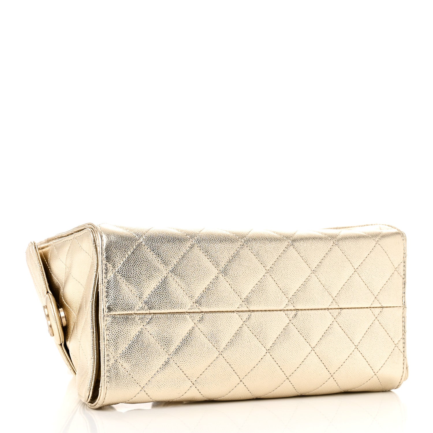 Chanel Metallic Caviar Quilted Small Chanel 25 Hobo Gold 4 of 10