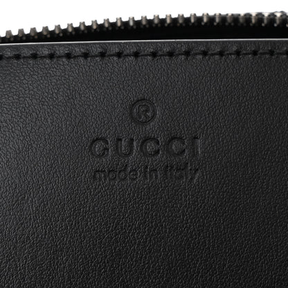 Gucci Calfskin Matelasse Chevron Monochrome GG Marmont Sling Shoulder Bag Black 6 of 10
