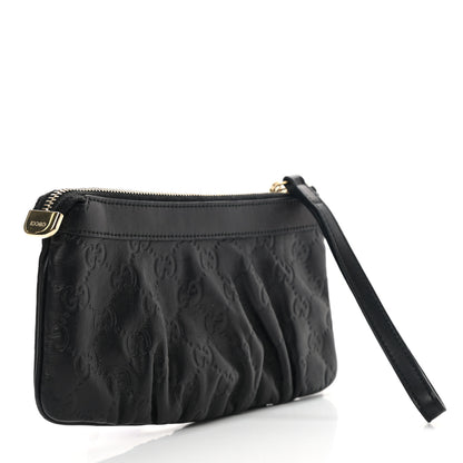 Gucci Guccissima Signature New Britt Wristlet Black 4 of 10