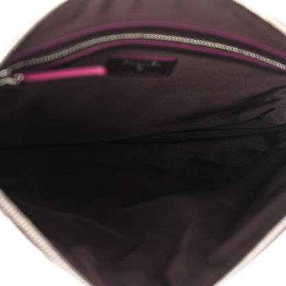 Chanel Iridescent Crumpled Calfskin CC Ripples Medium Cosmetic Case Purple 5 of 12