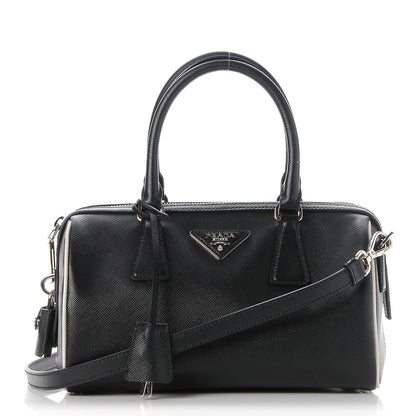 Prada Saffiano Lux Bowler Black 1 of 9