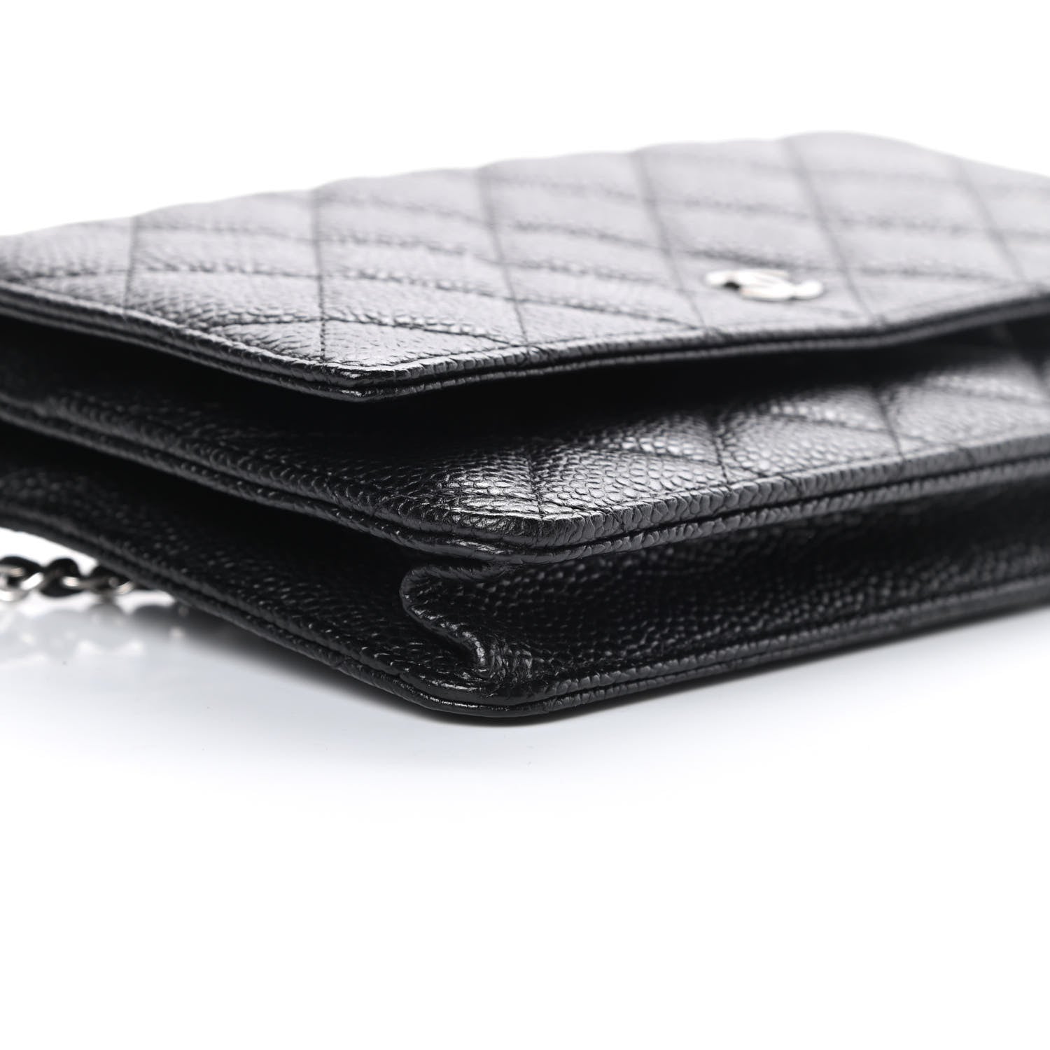 Chanel Caviar Quilted Wallet On Chain WOC Black 10 of 12