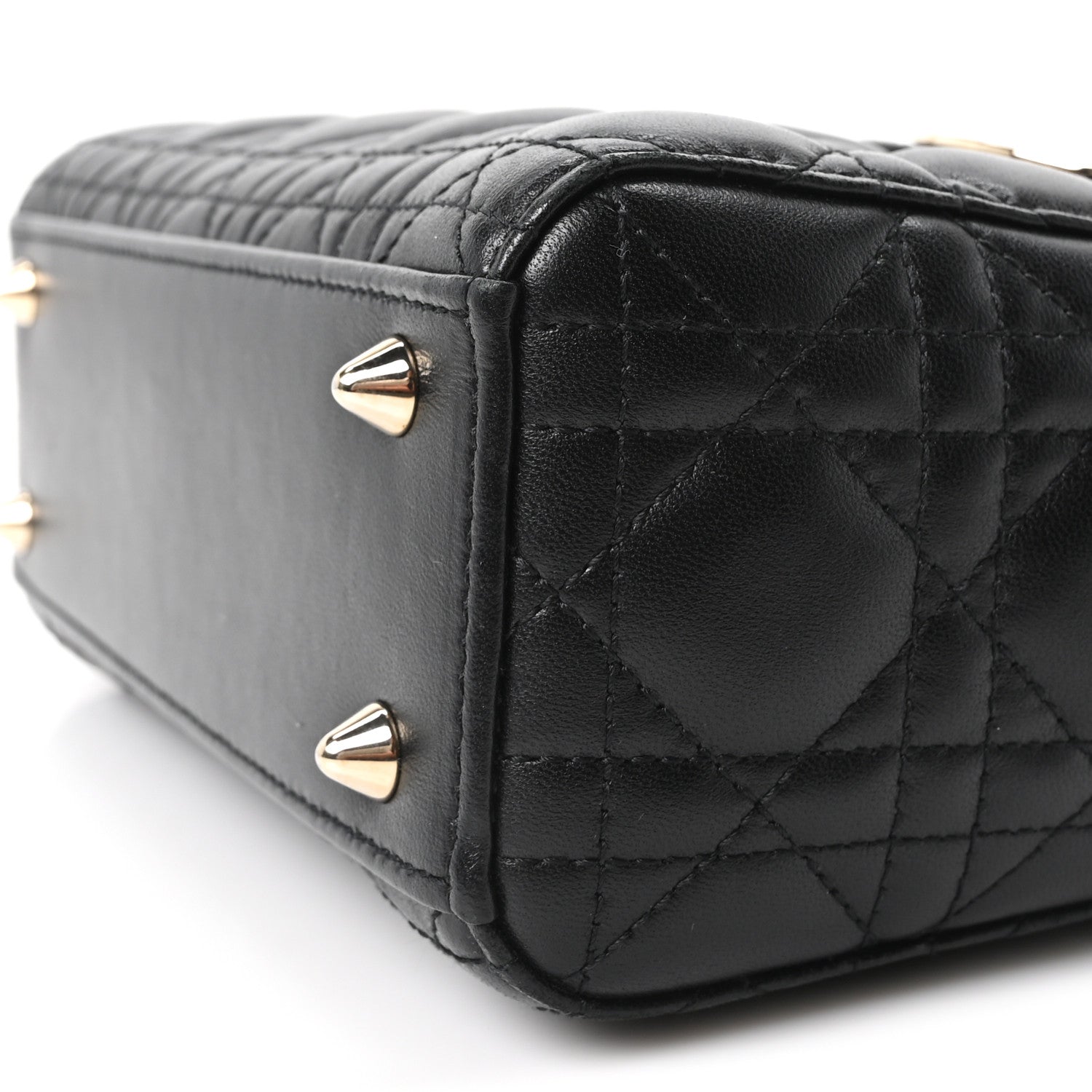 Christian Dior Lambskin Cannage Small My ABCDior Lady Dior Black 9 of 9