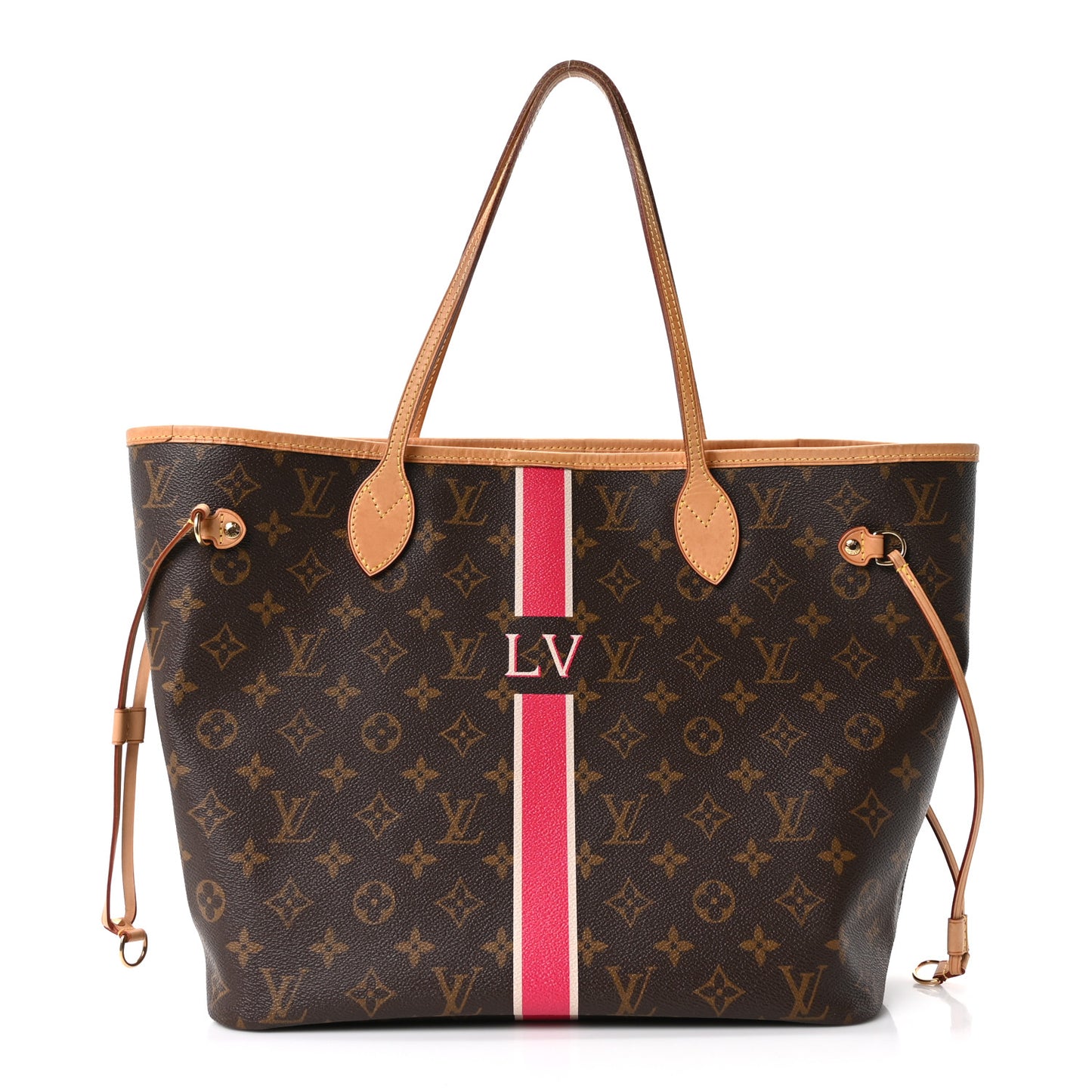 Monogram My LV Heritage Neverfull MM Fuchsia White
