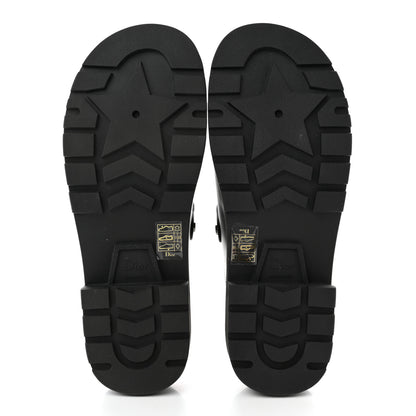 Christian Dior Calfskin Diorquake Buckled Lug Sole 15mm Clogs 40 Black 5 of 9