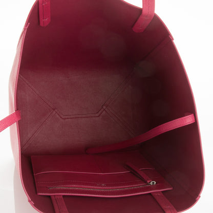 Celine Grained Calfskin Small Horizontal Cabas Phantom Fuchsia 5 of 8