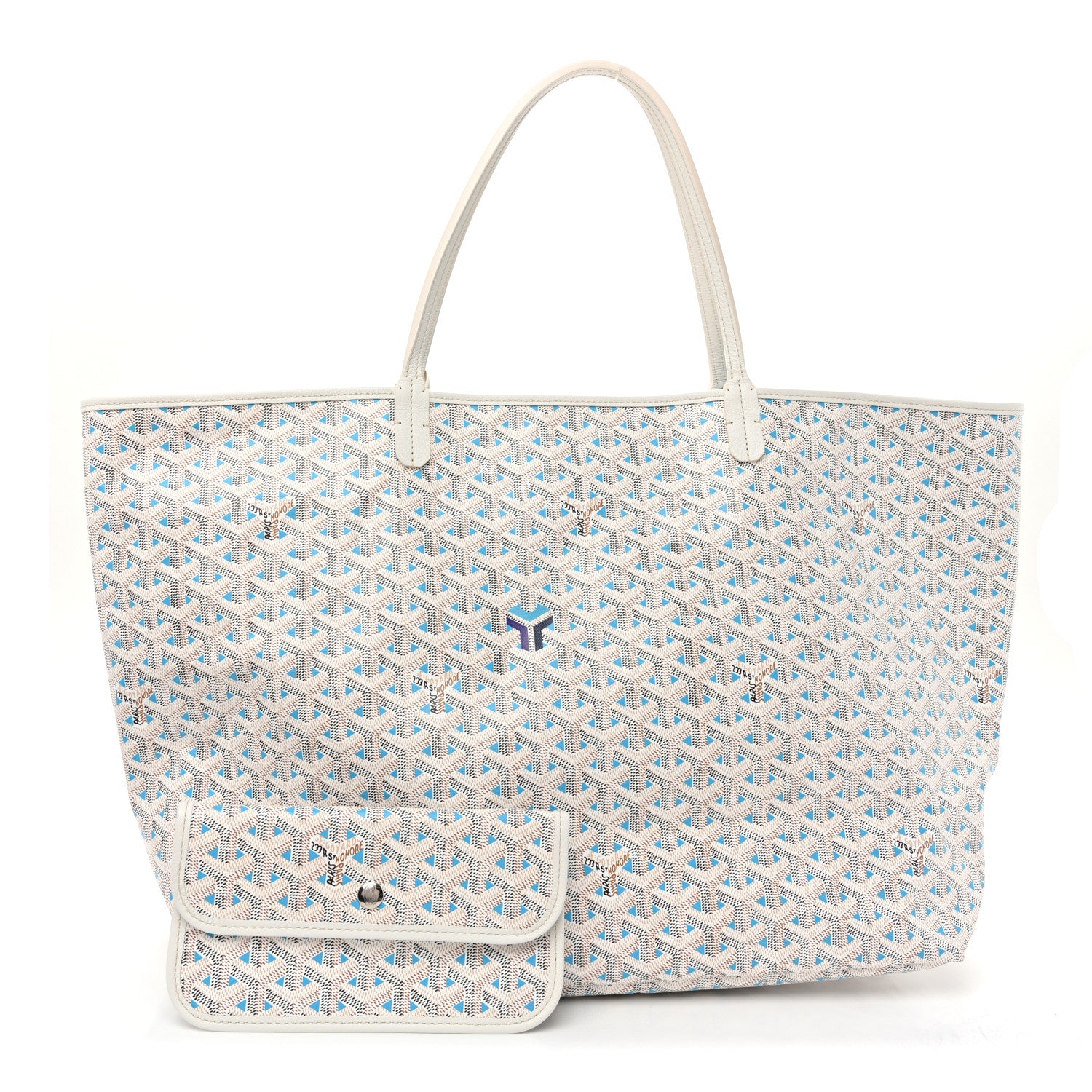 Goyard Goyardine Saint Louis Claire Voie GM White Opaline 3 of 11