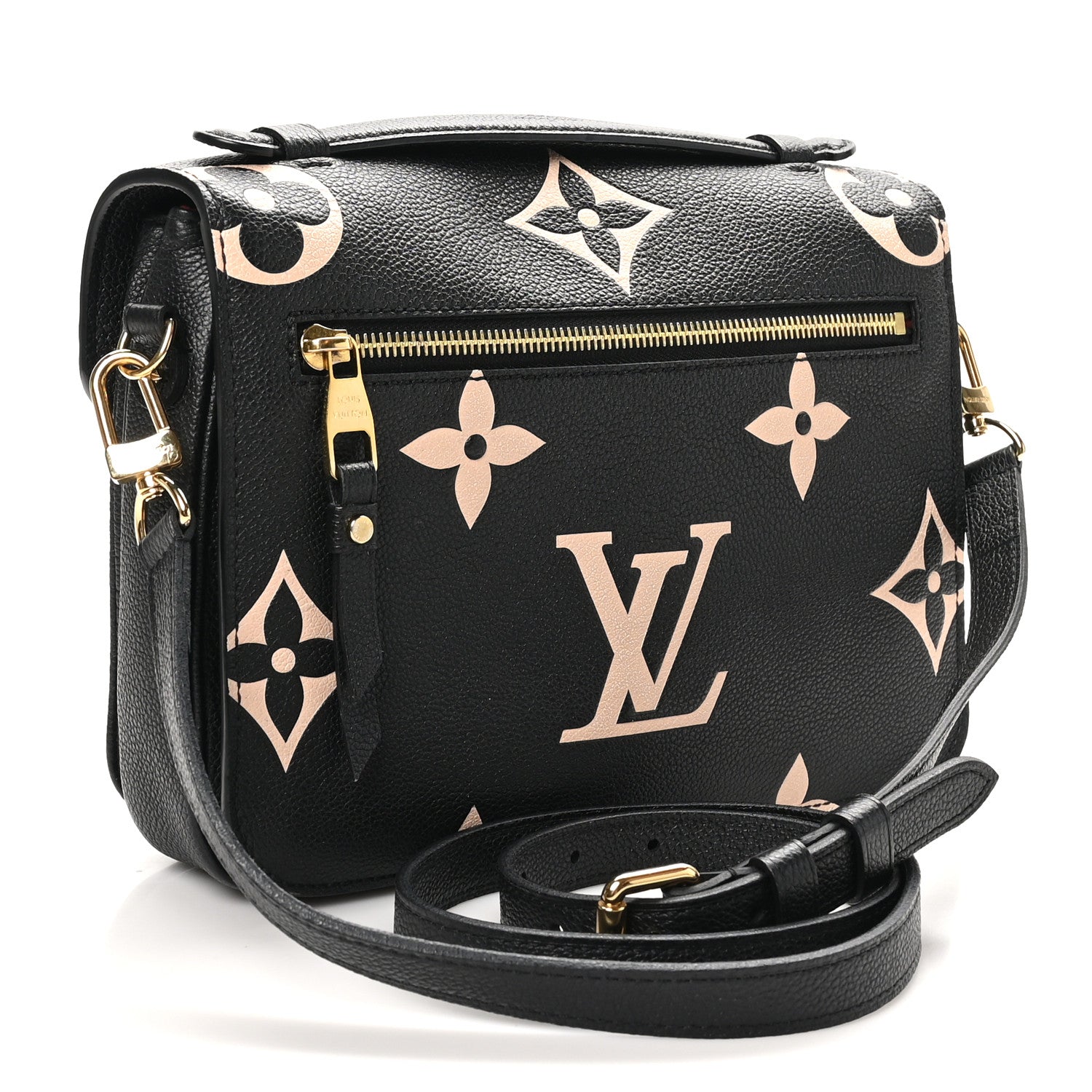 Louis Vuitton Empreinte Monogram Giant Pochette Metis Black Beige 3 of 10