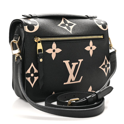 Louis Vuitton Empreinte Monogram Giant Pochette Metis Black Beige 3 of 10