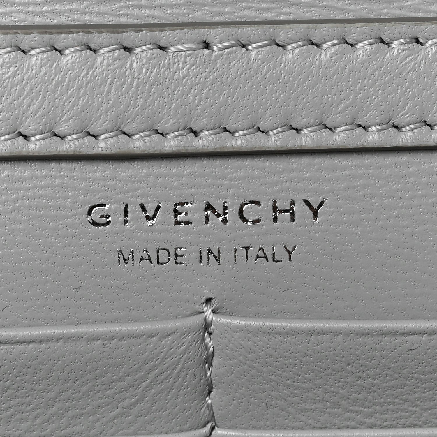Givenchy Calfskin 4G Wallet on Chain Cloud Grey 6 of 8