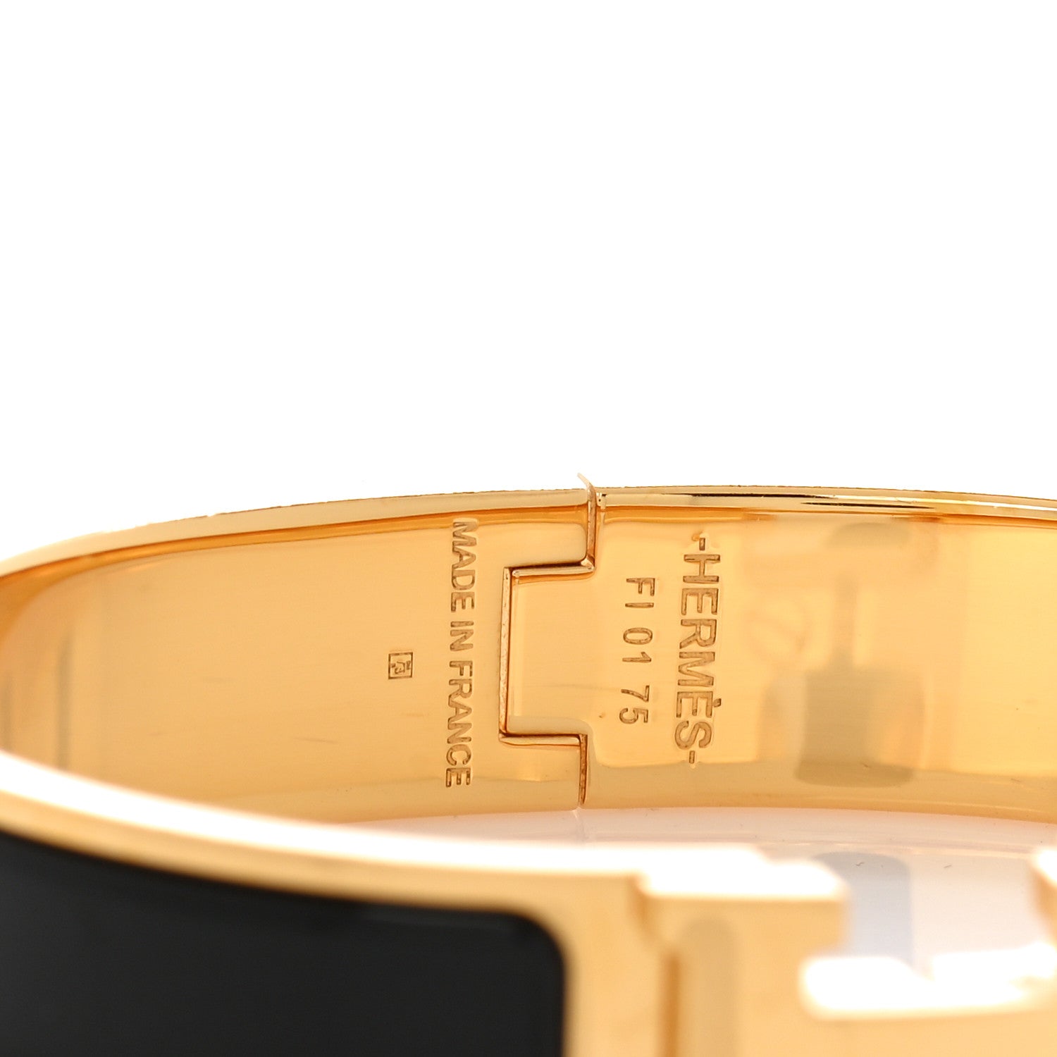 Hermes Enamel Narrow Clic Clac H Bracelet PM Black 4 of 5
