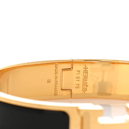 Hermes Enamel Narrow Clic Clac H Bracelet PM Black 4 of 5