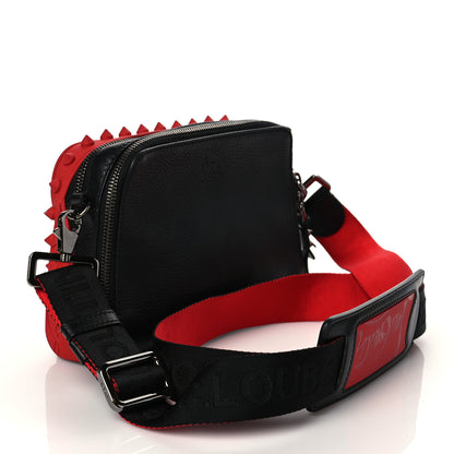 Christian Louboutin Empire Calfskin Gomme Spikes Loubitown Crossbody Loubi Black 3 of 10