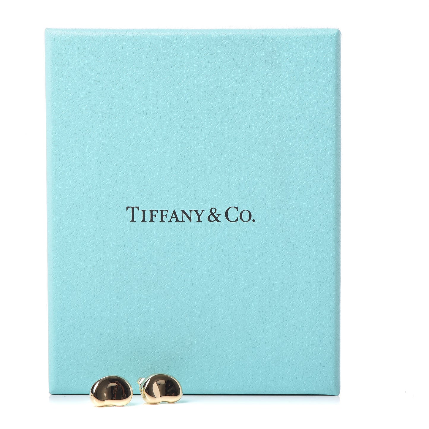 18K Yellow Gold 12mm Elsa Peretti Bean Earrings