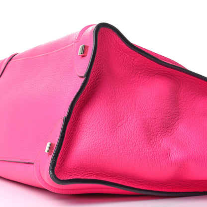 Celine Drummed Calfskin Mini Luggage Fluo Pink 10 of 10