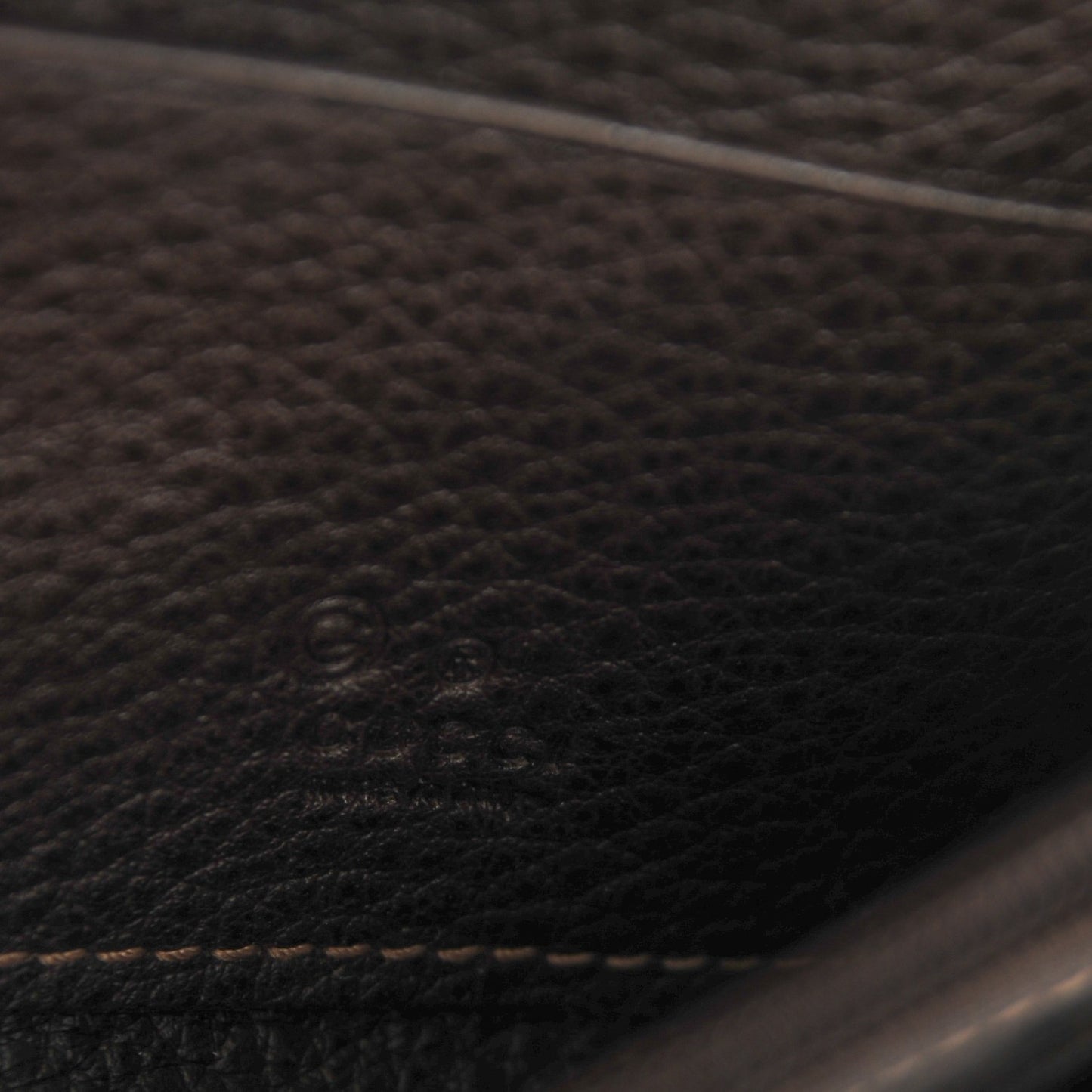 Crystal Monogram Dollar Calfskin Donna Long Wallet Beige Ebony Testa di Moro