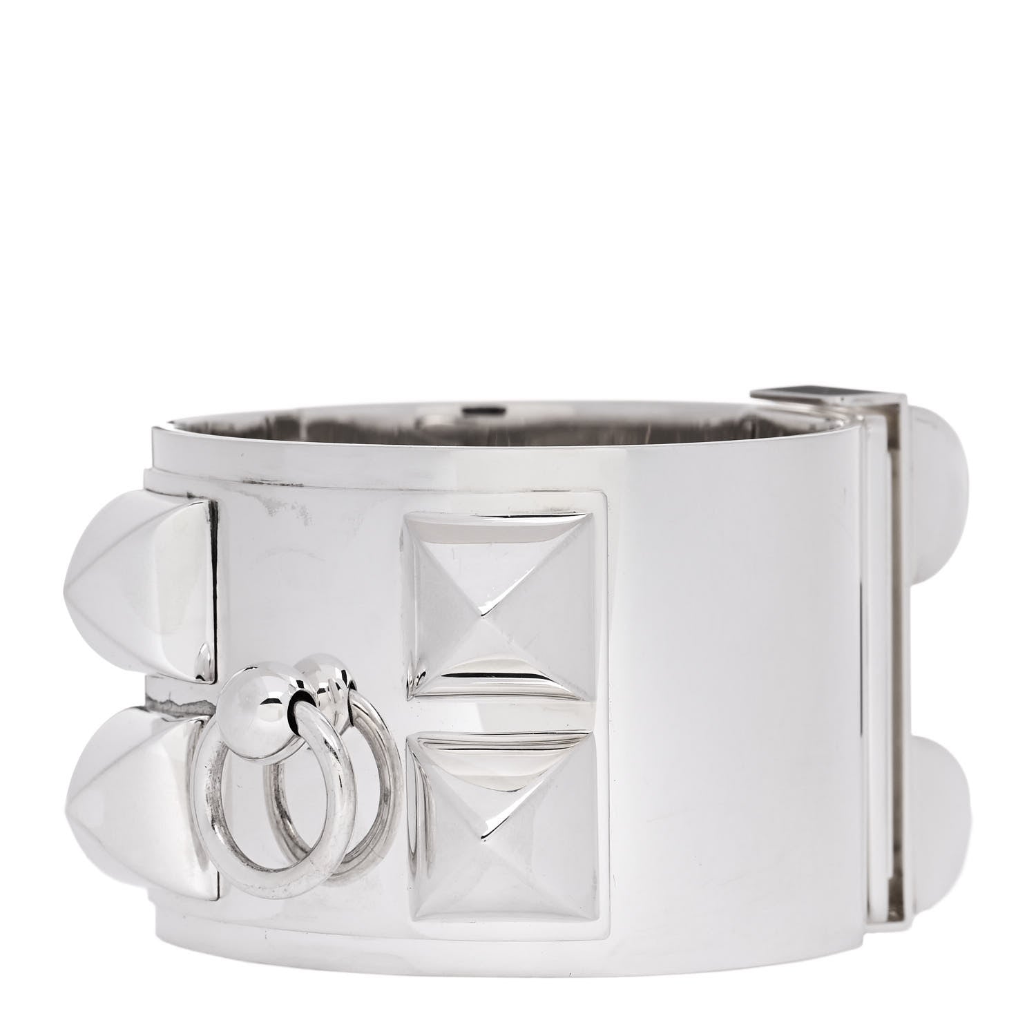 Hermes Sterling Silver Collier De Chien Bracelet 1 of 3