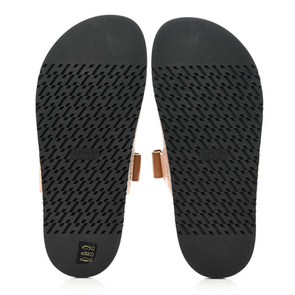 Hermes Calfskin Womens Chypre Sandals 38 Naturel 5 of 9