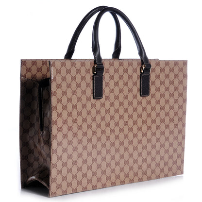 Gucci Crystal Monogram Briefcase Brown 3 of 7