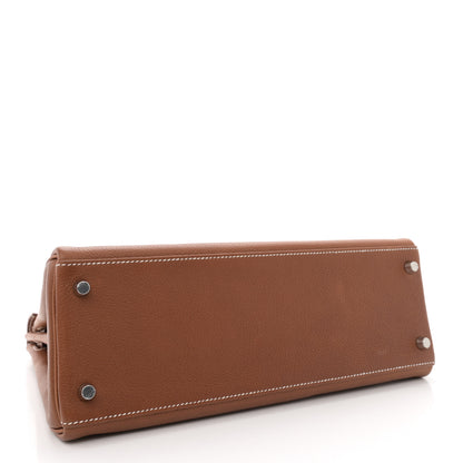 Hermes Barenia Faubourg Kelly Retourne 32 Fauve 4 of 12