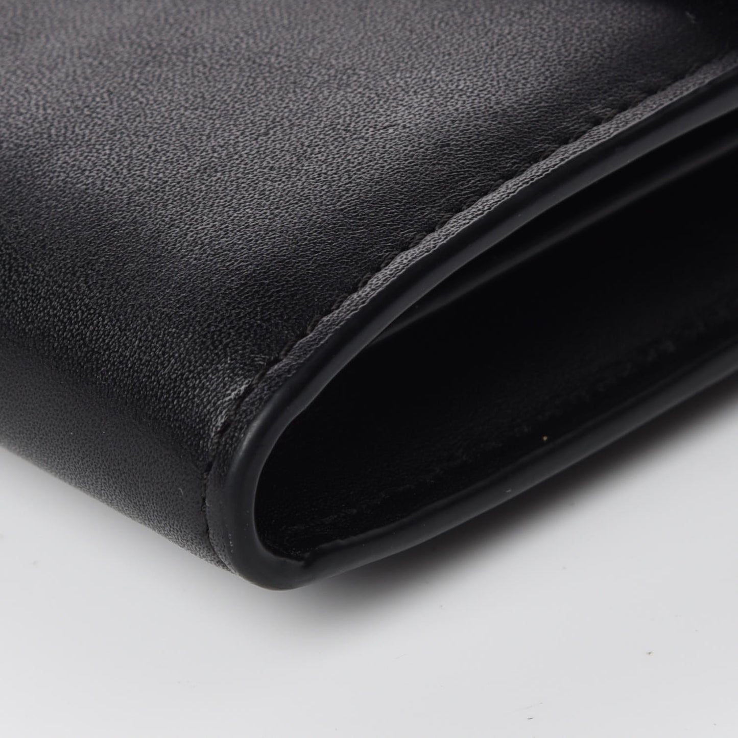 Calfskin Large Patricia Wallet On Chain Black