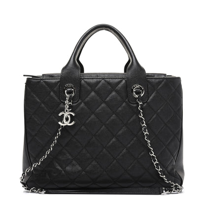 Chanel Caviar Quilted Urban Companion Top Handle Shopping Tote Black 1 of 23