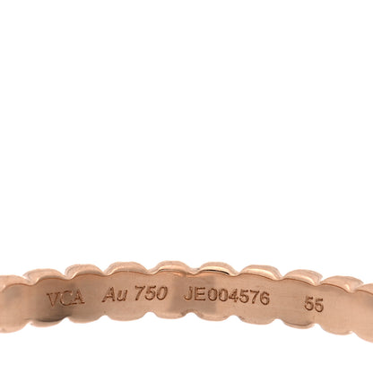 Van Cleef & Arpels 18K Rose Gold Small Perlee Ring 55 7.25 4 of 4