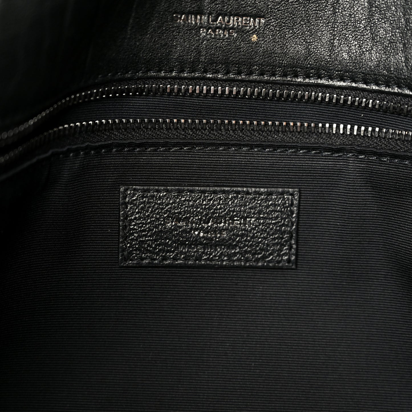 Grained Lambskin Monogram Large Niki Chain Satchel Black