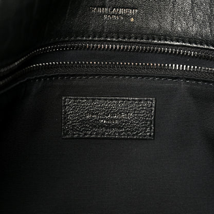 Saint Laurent Grained Lambskin Monogram Large Niki Chain Satchel Black 6 of 11