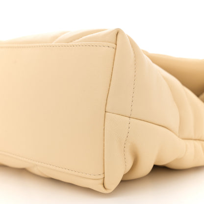 Saint Laurent Lambskin Quilted Small Loulou Puffer Monogram Chain Satchel Jaune Pale 10 of 10