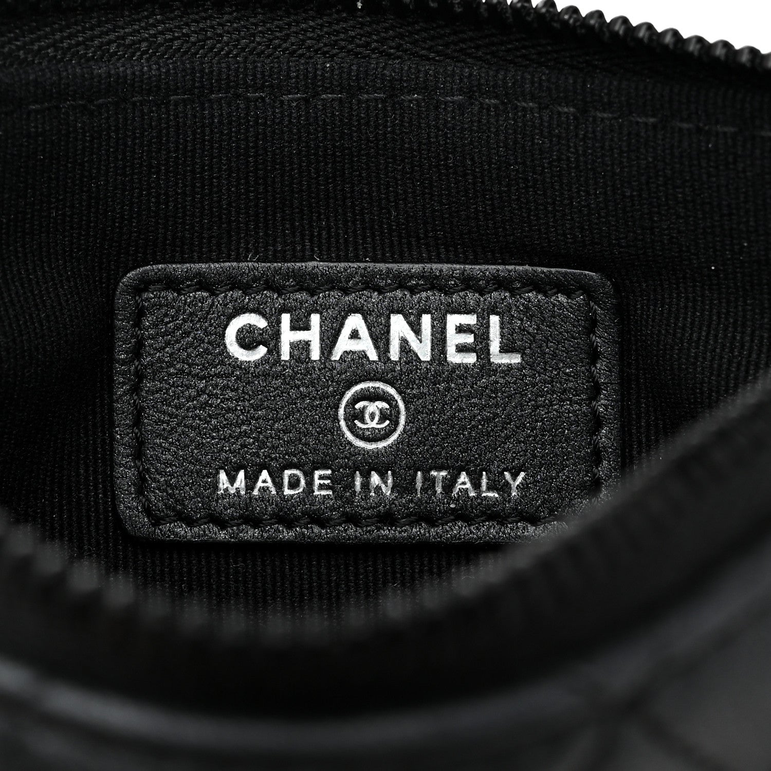 Chanel Pearly Lambskin Quilted Small Cosmetic Case So Black 6 of 8