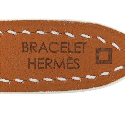 Hermes Alligator Heure H Hour Watch 30mm Strap White 3 of 9