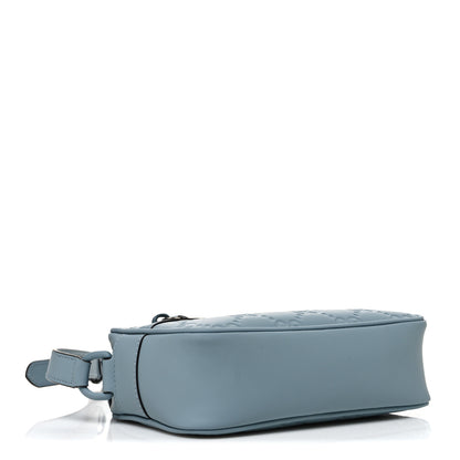 Gucci Rubber Effect Calfskin GG Mini Crossbody Bag Light Blue 4 of 10