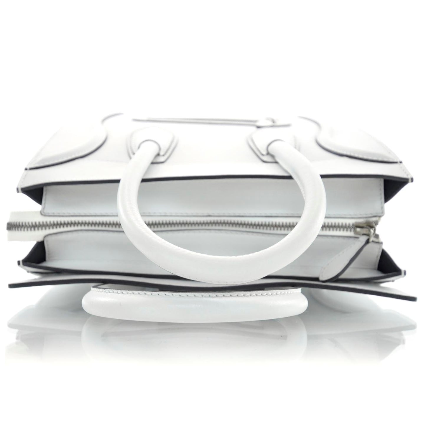 Smooth Calfskin Mini Luggage White