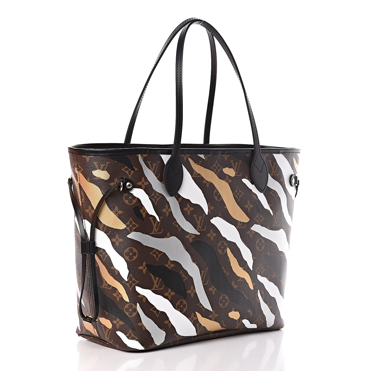 X LOL Monogram Neverfull MM Gold Silver
