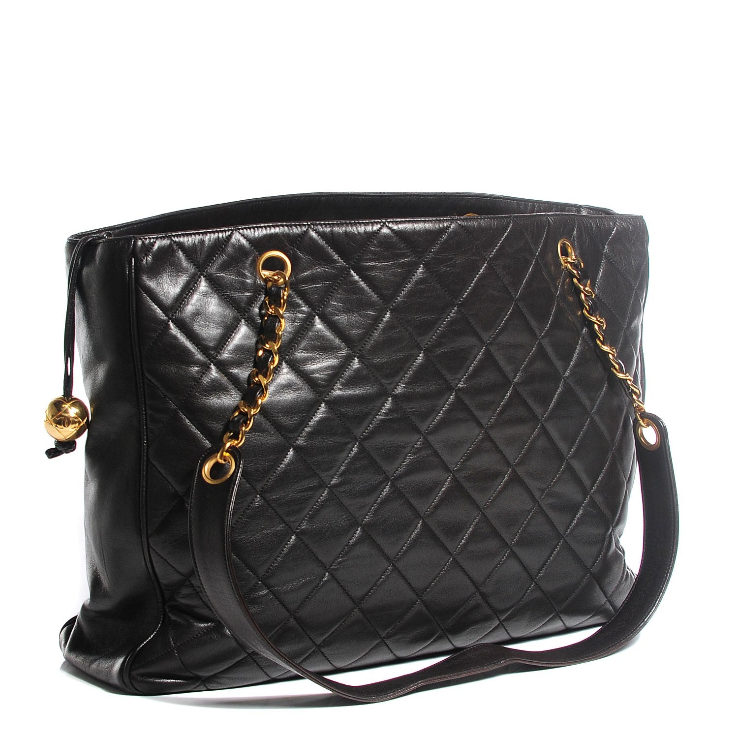 Chanel Lambskin Quilted Shoulder Bag Black 3 of 8