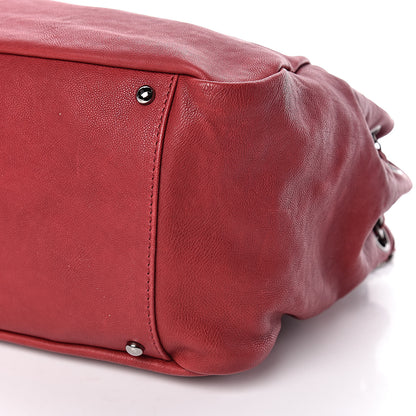 Chanel Calfskin Diamond Stitch Accordion Flap Light Bordeaux 10 of 10