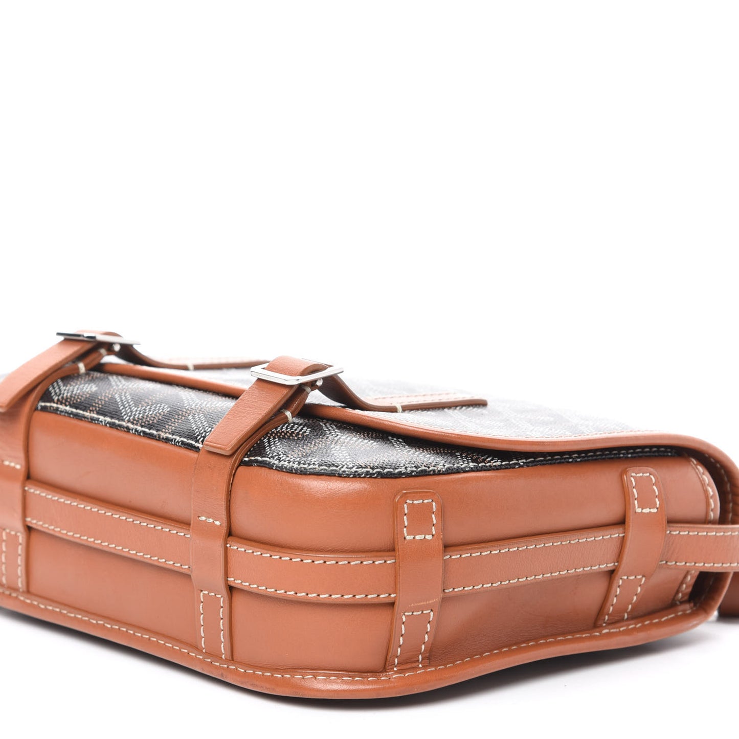 Goyardine Belvedere PM Messenger Bag Black Gold