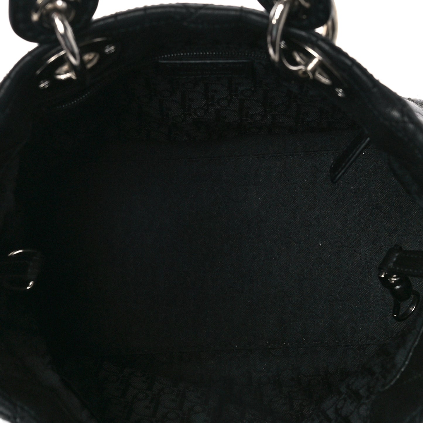 Lambskin Cannage Small Soft Lady Dior Tote Black