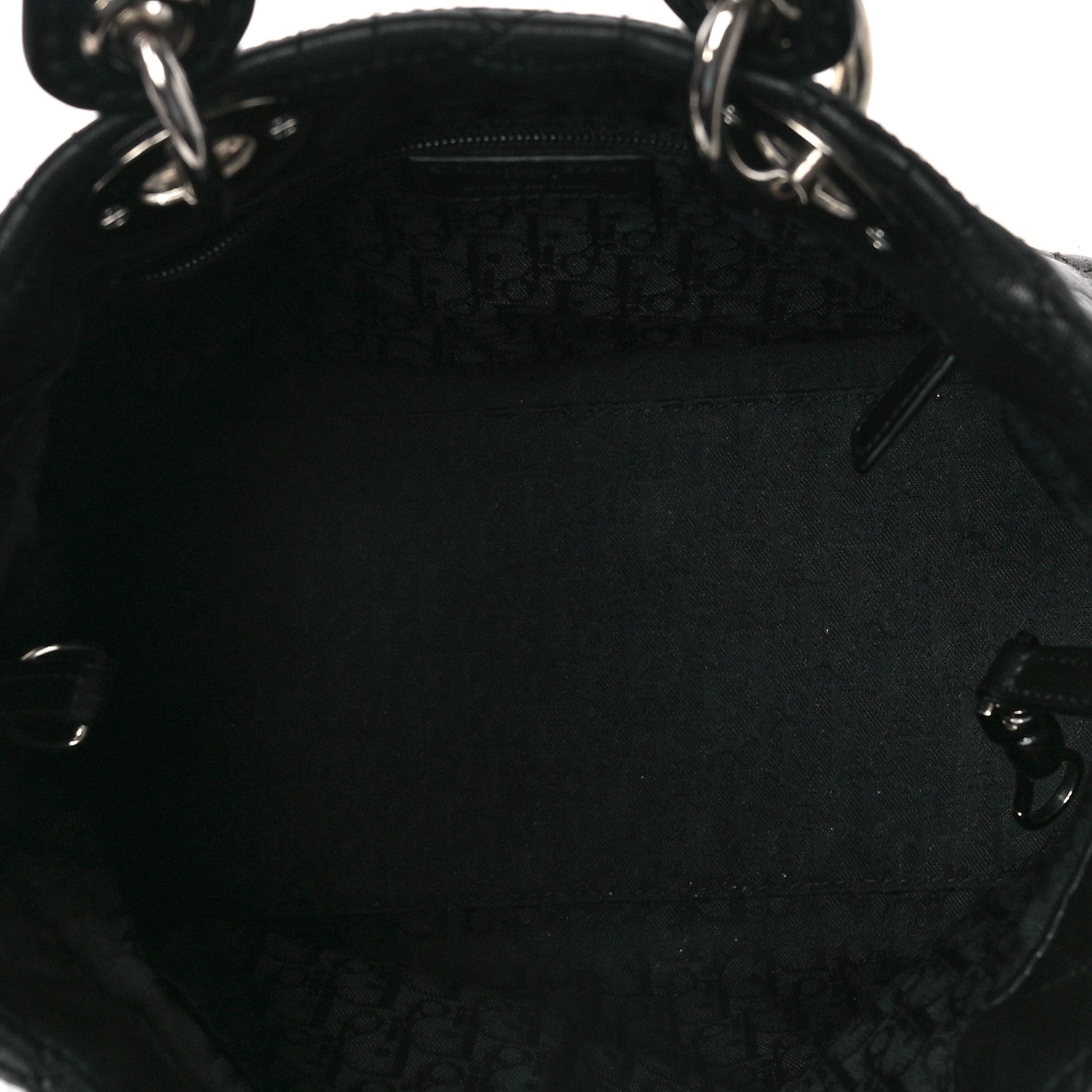 Christian Dior Lambskin Cannage Small Soft Lady Dior Tote Black 4 of 7