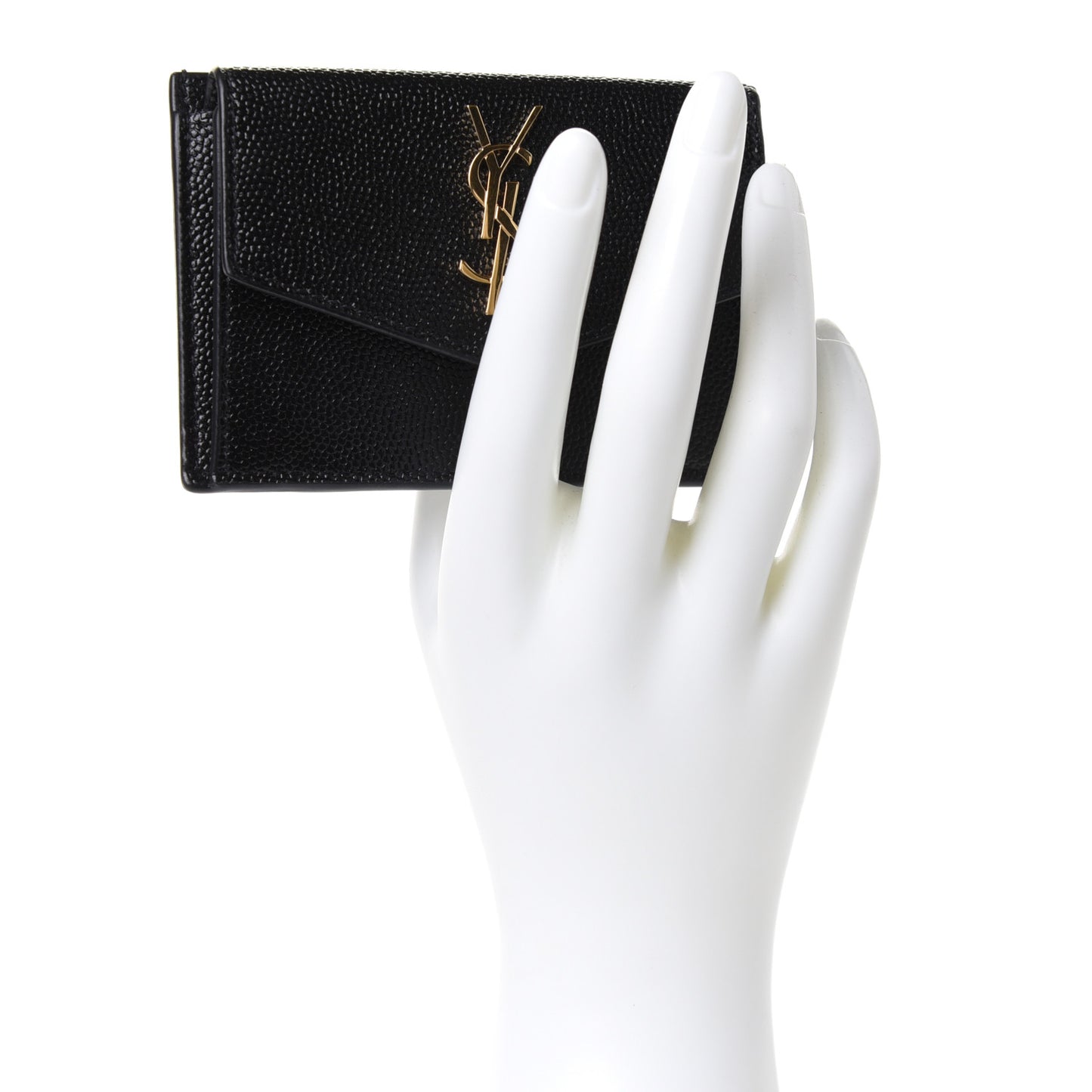 Grain De Poudre Uptown Monogram Card Case Black