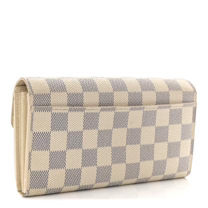 Louis Vuitton Damier Azur Sarah Wallet NM 3 of 9