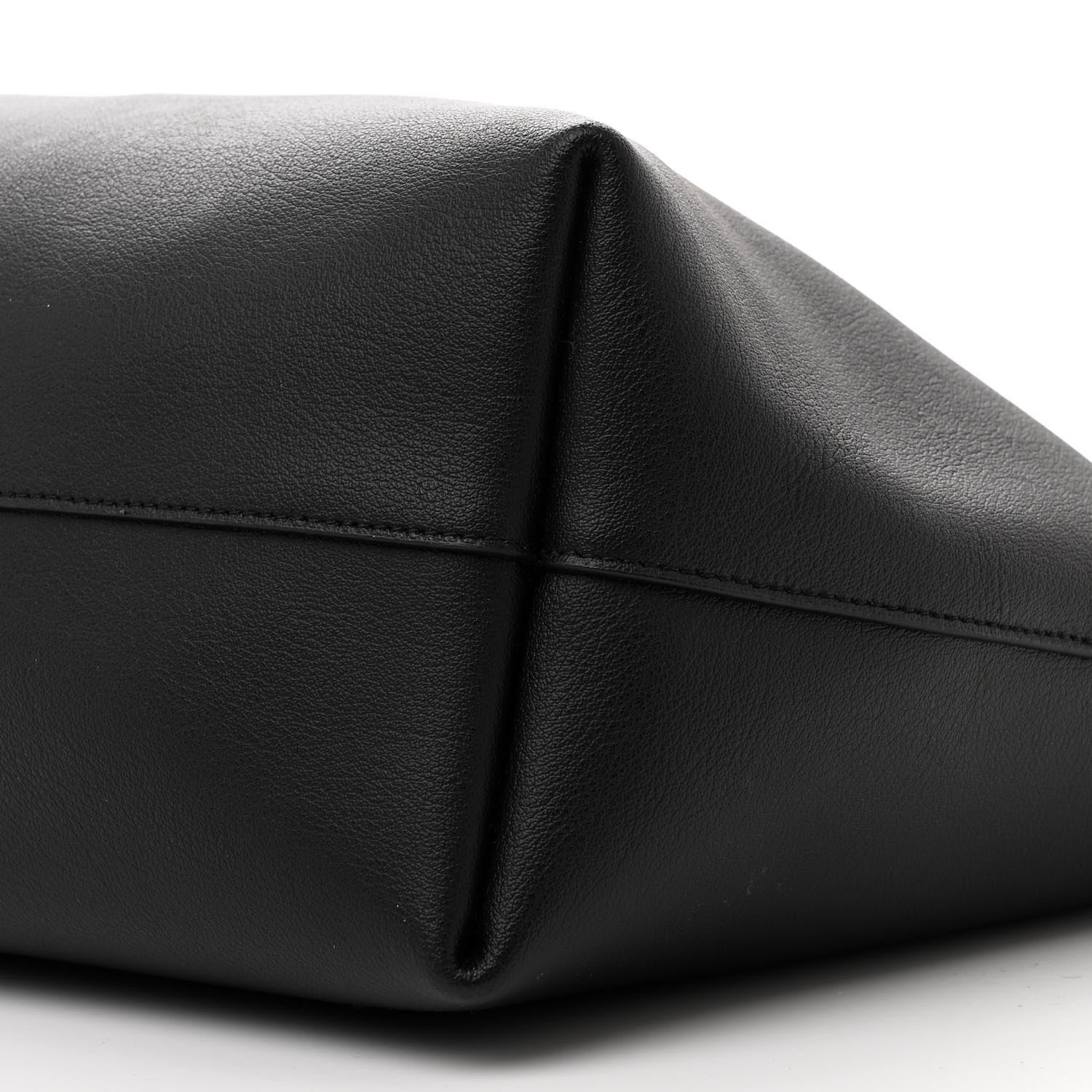 Saint Laurent Calfskin Large Shopping Tote Black 12 of 13