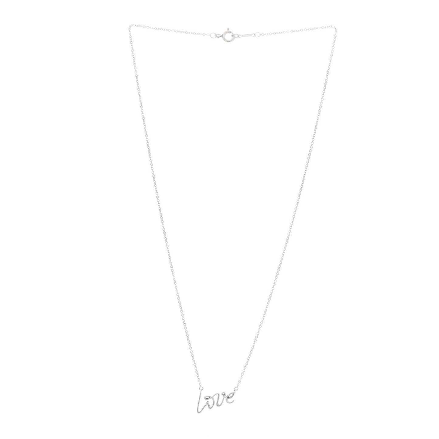 Sterling Silver Paloma Picasso Graffiti Love Pendant Necklace